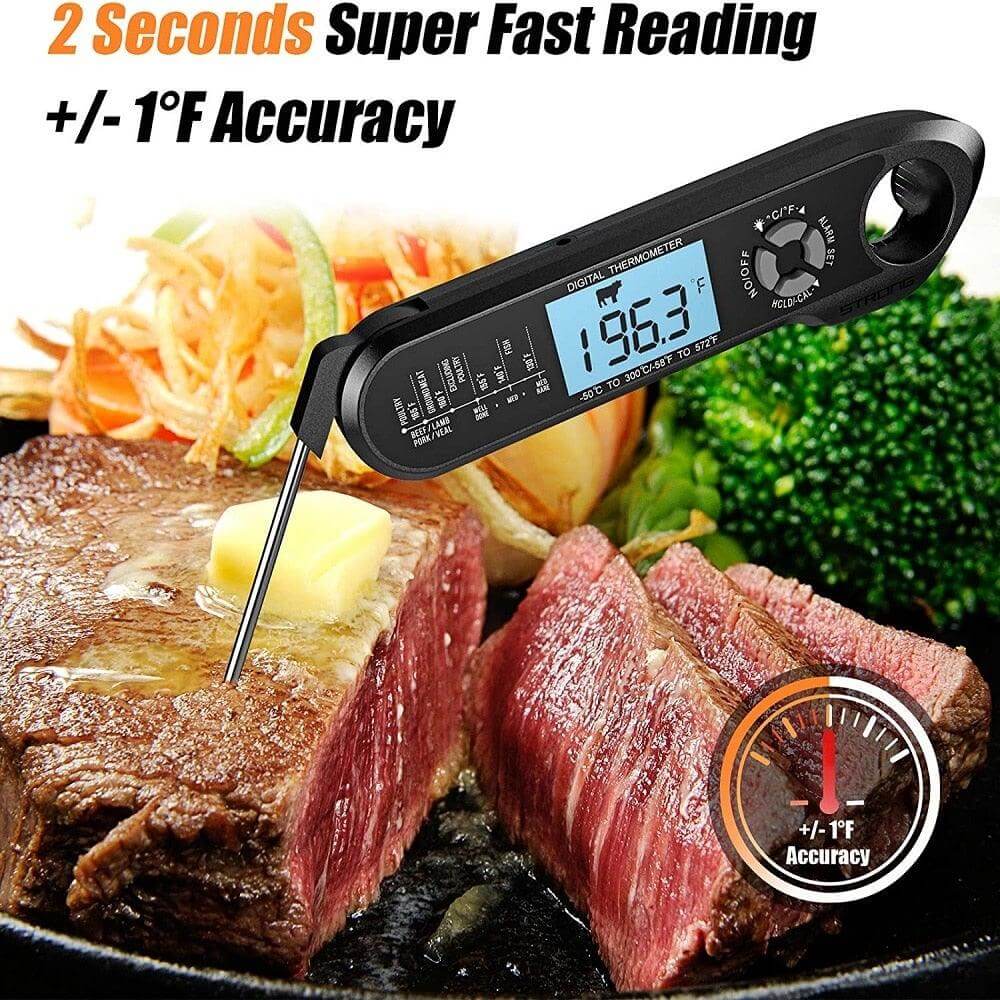 Dual-Probe Digital Meat Thermometer with Alarm - Wine Drop Cookery LLC