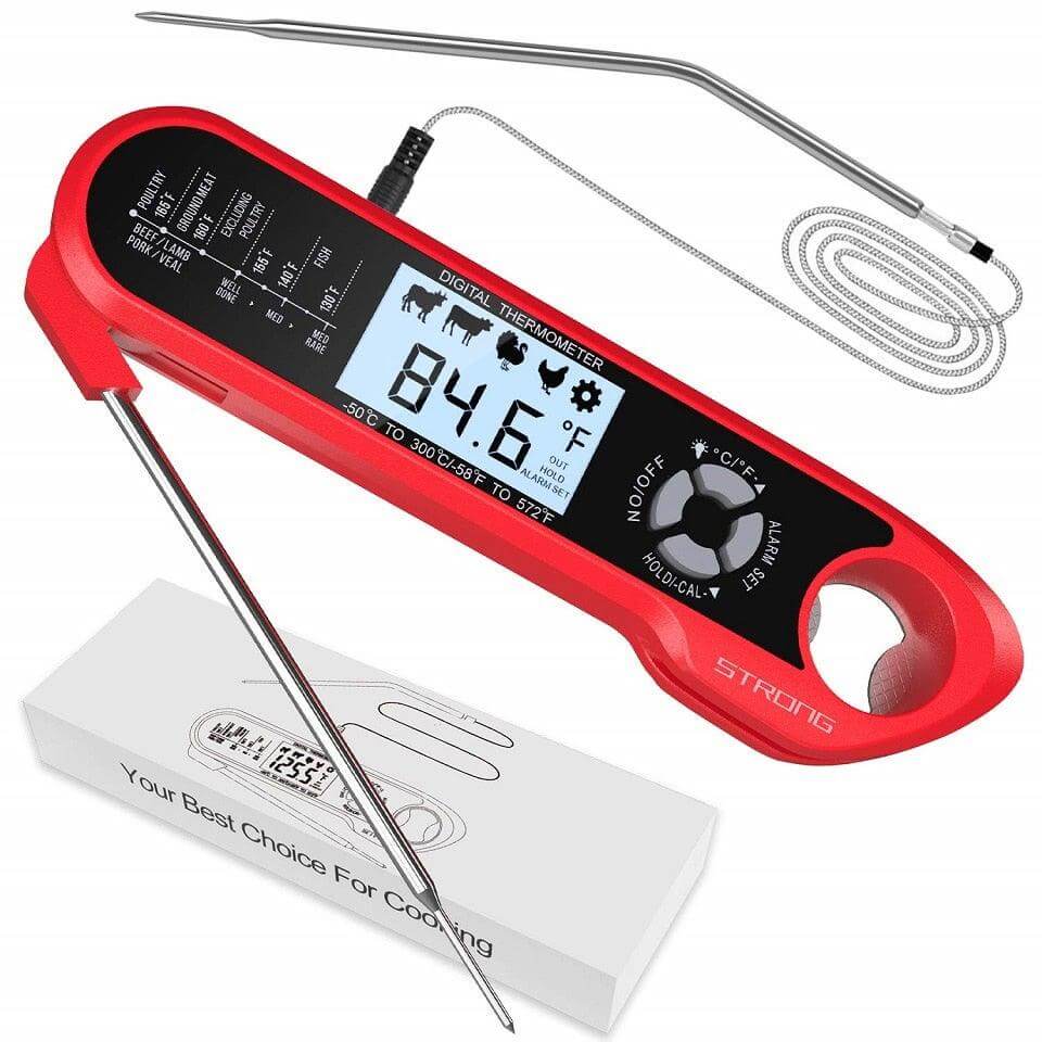 Dual-Probe Digital Meat Thermometer with Alarm - Wine Drop Cookery LLC
