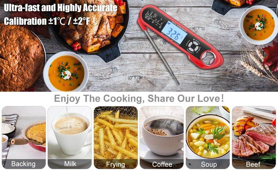 Dual-Probe Digital Meat Thermometer with Alarm - Wine Drop Cookery LLC