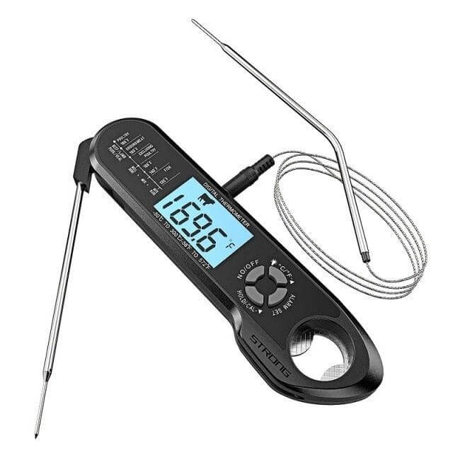 Dual-Probe Digital Meat Thermometer with Alarm - Wine Drop Cookery LLC