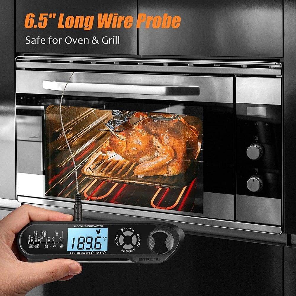 Dual-Probe Digital Meat Thermometer with Alarm - Wine Drop Cookery LLC
