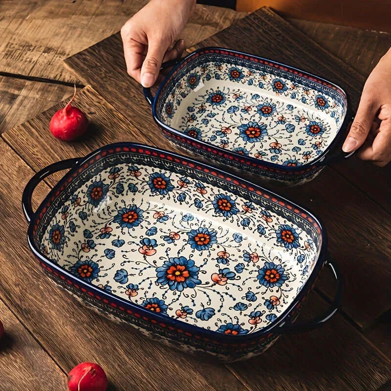 Porcelain Baking Dish Set, 13 Inch, 2 Piece