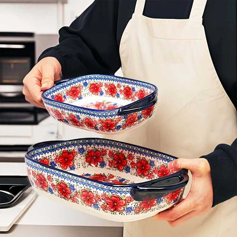 Porcelain Baking Dish Set, 13 Inch, 2 Piece