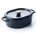 Enameled Cast Iron Oval Dutch Oven, 6-Qt - Wine Drop Cookery LLC