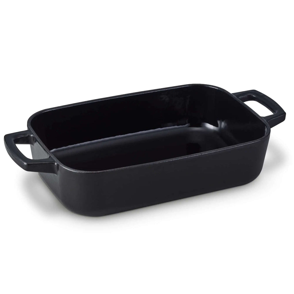 Enameled Cast Iron Roasting Pan, 12x8 in. - Wine Drop Cookery LLC