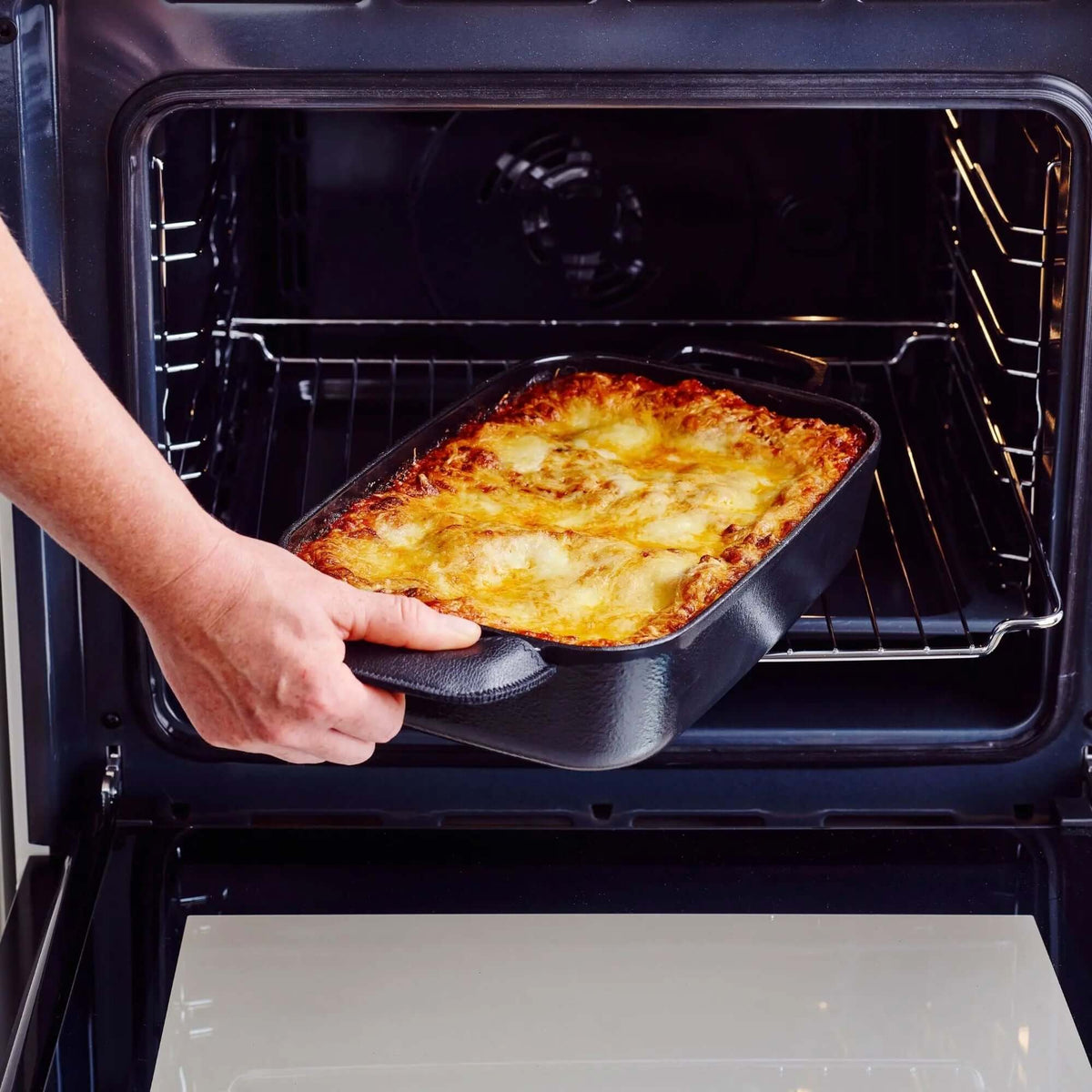 Enameled Cast Iron Roasting Pan, 12x8 in. - Wine Drop Cookery LLC