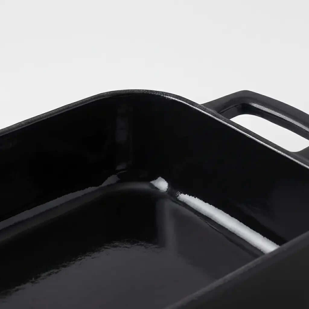 Enameled Cast Iron Roasting Pan, 12x8 in. - Wine Drop Cookery LLC