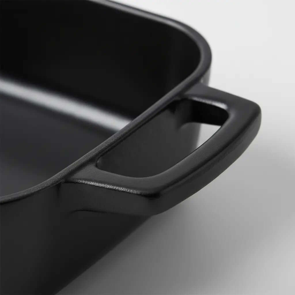 Enameled Cast Iron Roasting Pan, 12x8 in. - Wine Drop Cookery LLC
