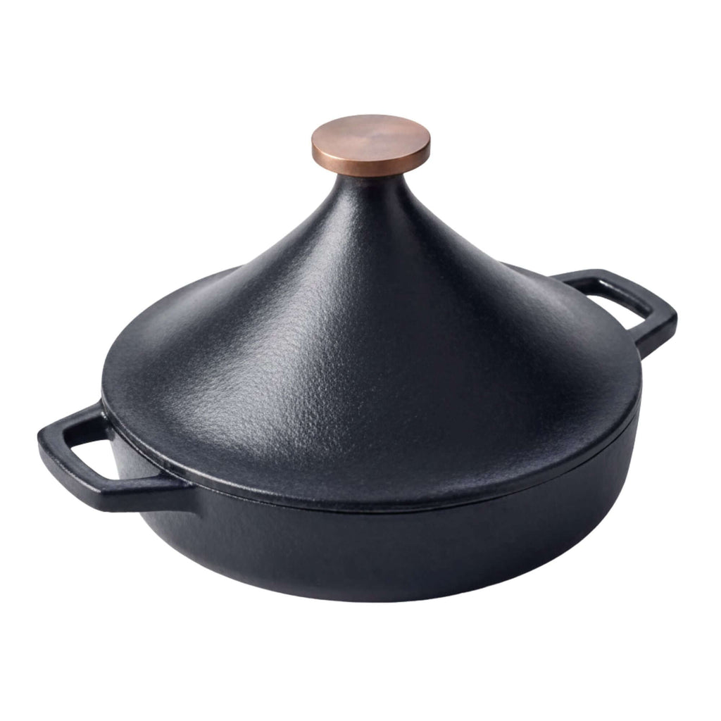 Enameled Cast Iron Tagine, 3-Qt - Wine Drop Cookery LLC