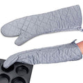 Extra-Long Cotton Oven Gloves 23-Inch - Wine Drop Cookery LLC