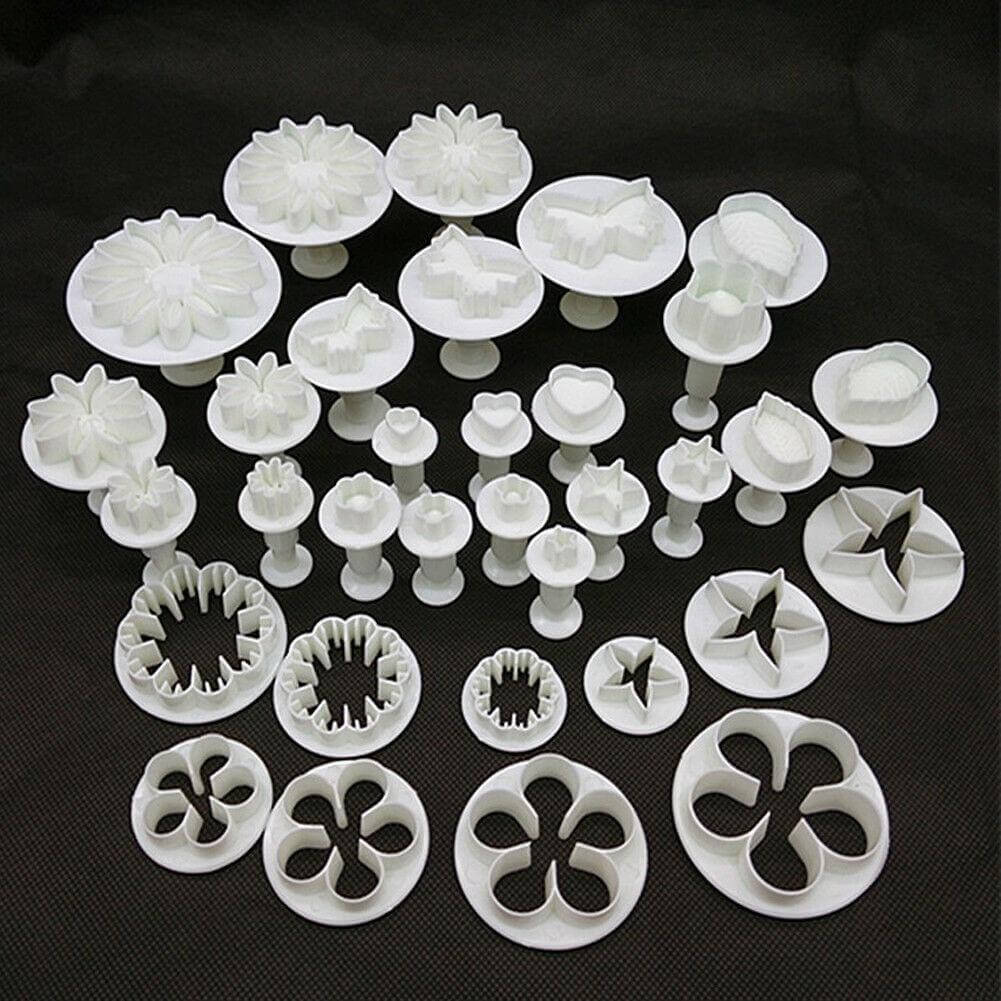 Fondant and Cookie Cutter Set 33 Pieces - Wine Drop Cookery LLC