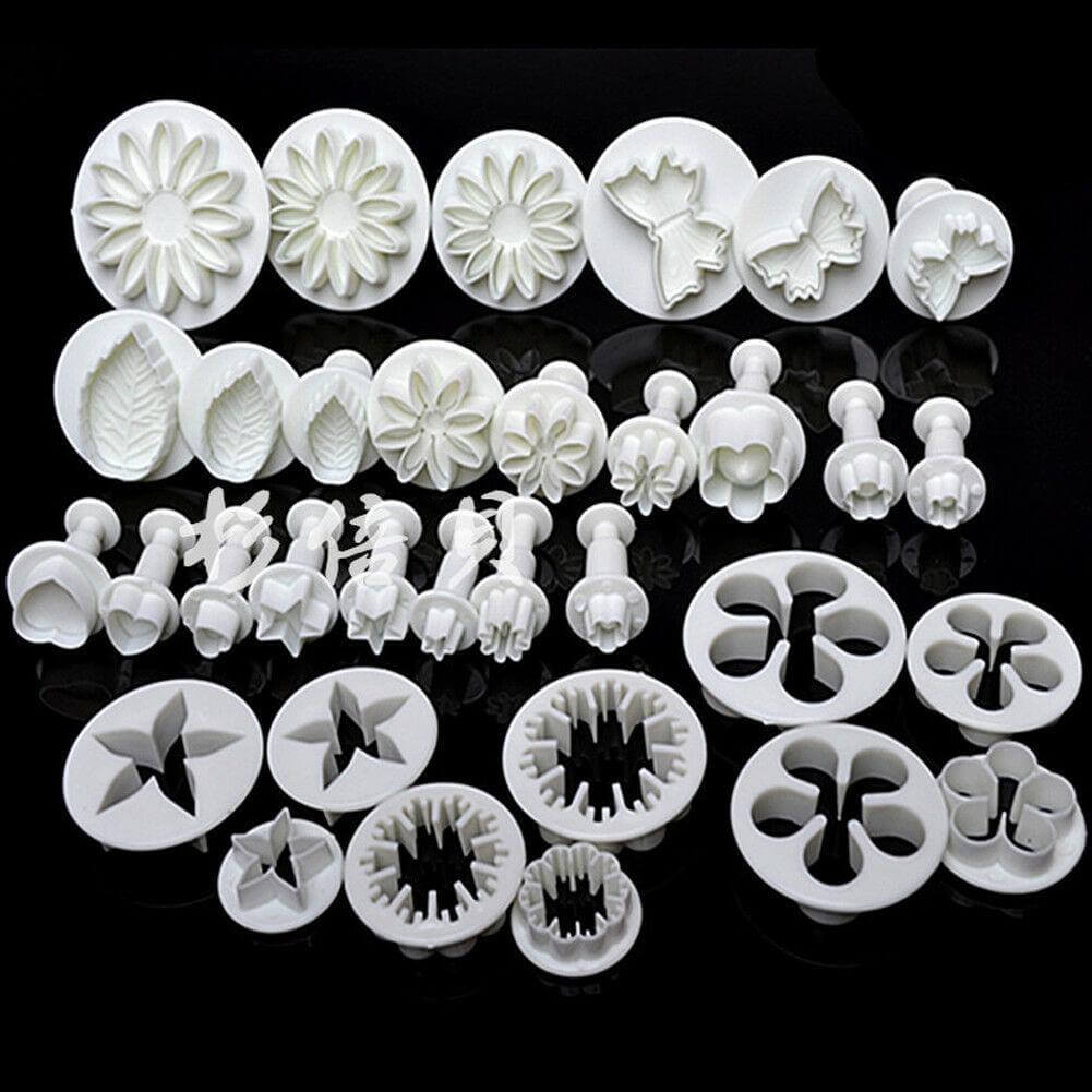 Fondant and Cookie Cutter Set 33 Pieces - Wine Drop Cookery LLC