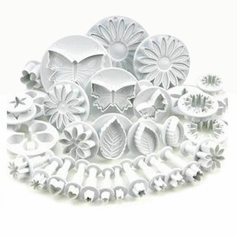 Fondant and Cookie Cutter Set 33 Pieces - Wine Drop Cookery LLC