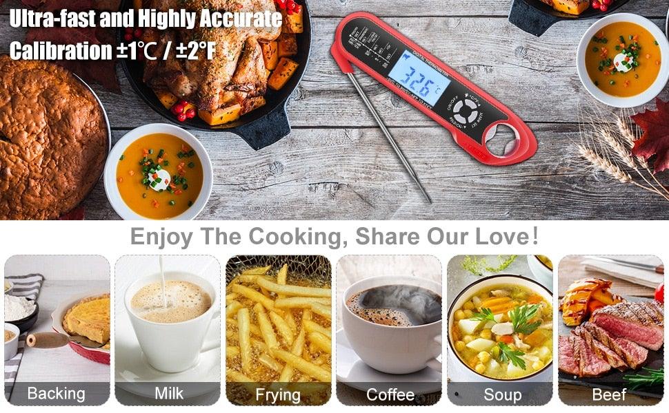 Dual-Probe Digital Meat Thermometer with Alarm