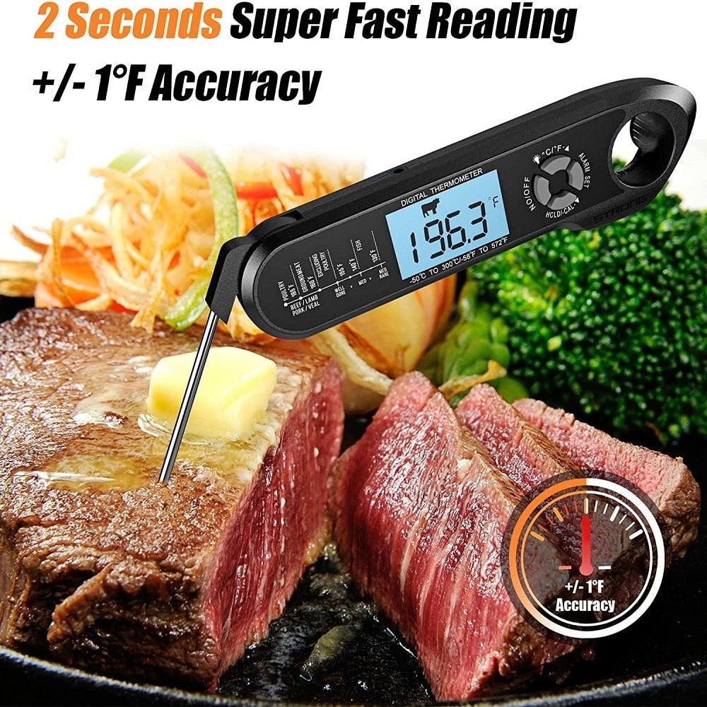 Dual-Probe Digital Meat Thermometer with Alarm