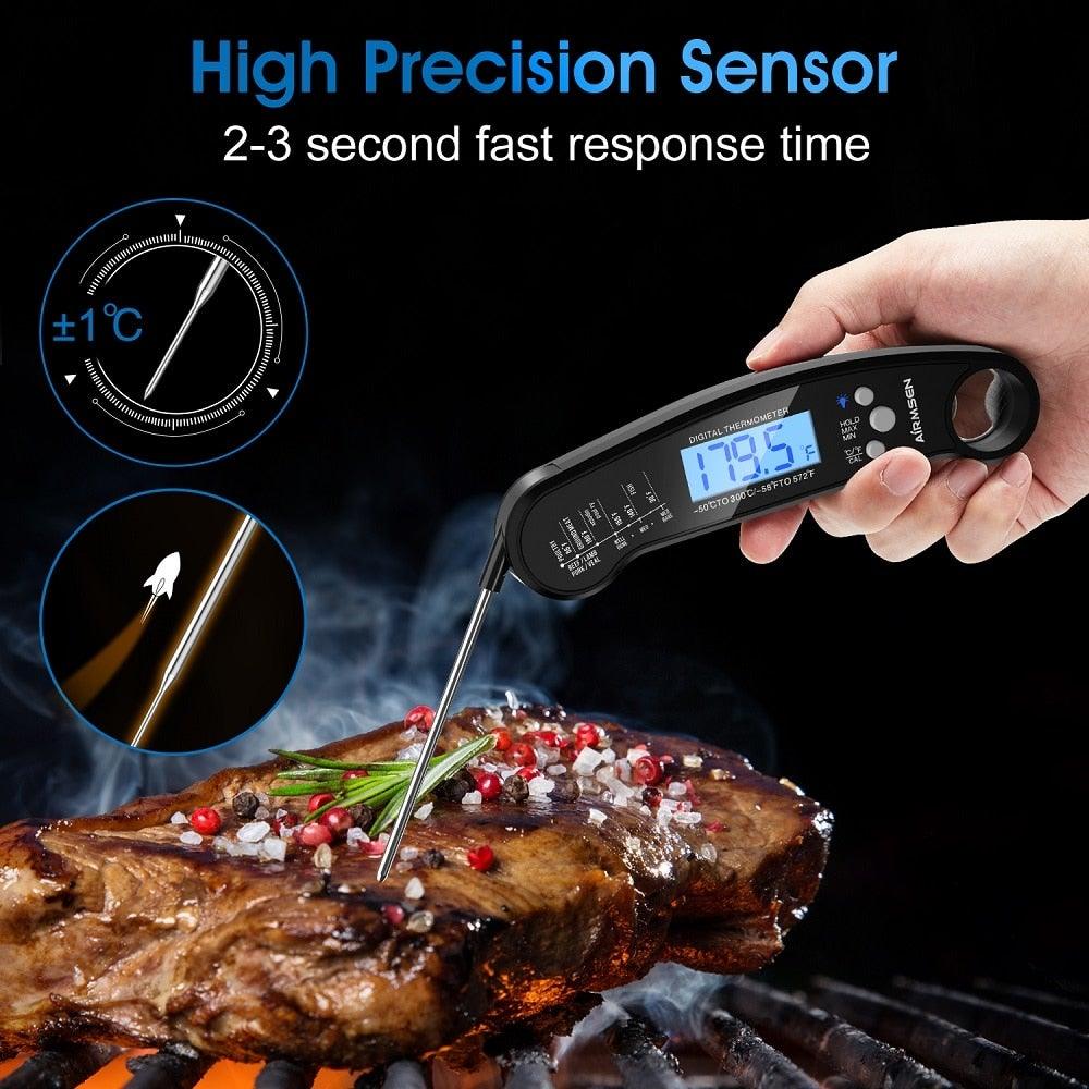 Digital Instant-Read Meat Thermometer, Waterproof