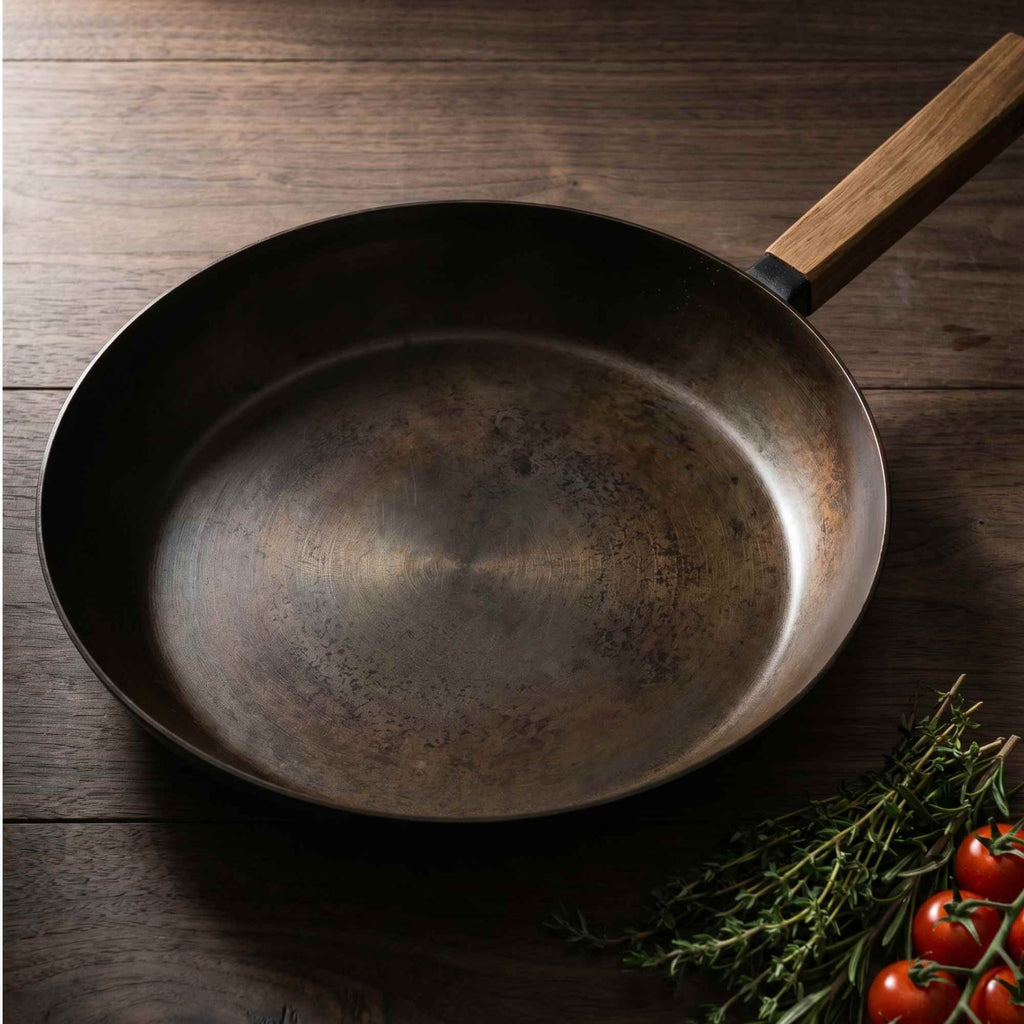 Forest Carbon Steel Frying Pan - Wine Drop Cookery LLC