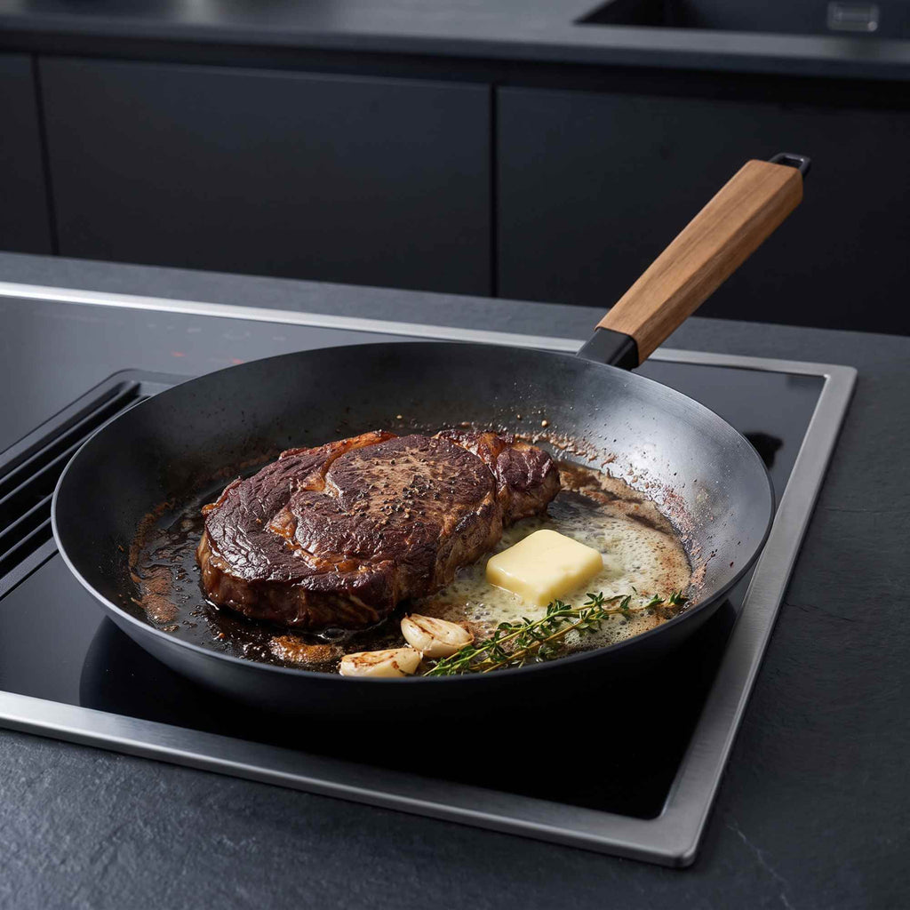Forest Carbon Steel Frying Pan - Wine Drop Cookery LLC