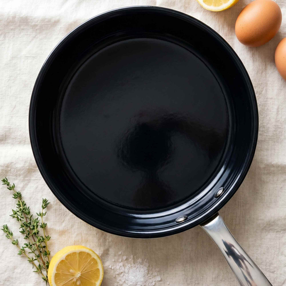 Forged Aluminum Ceramic Nonstick Frying Pan - Wine Drop Cookery LLC