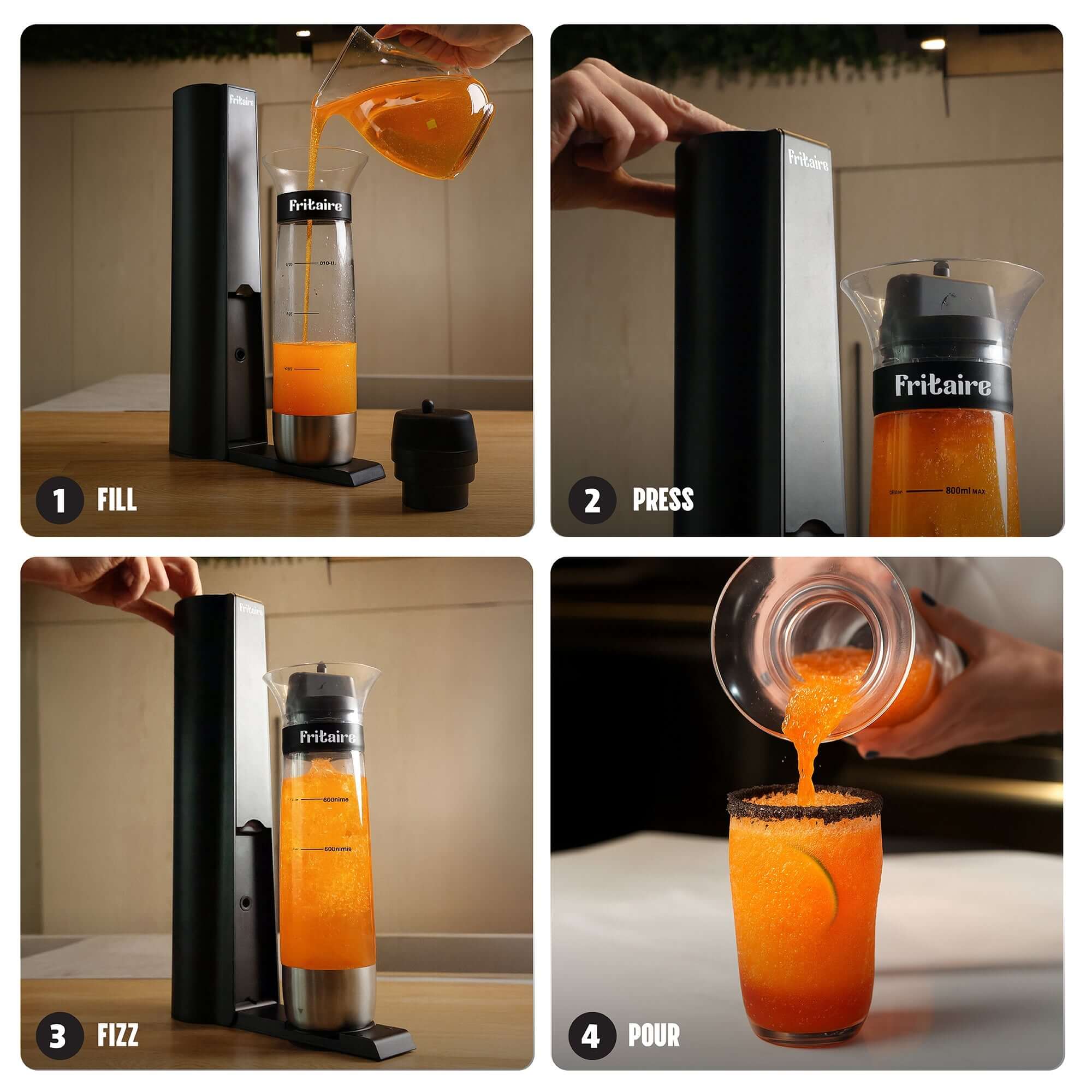 Fritaire Fizze - The Soda Maker Machine - Wine Drop Cookery LLC