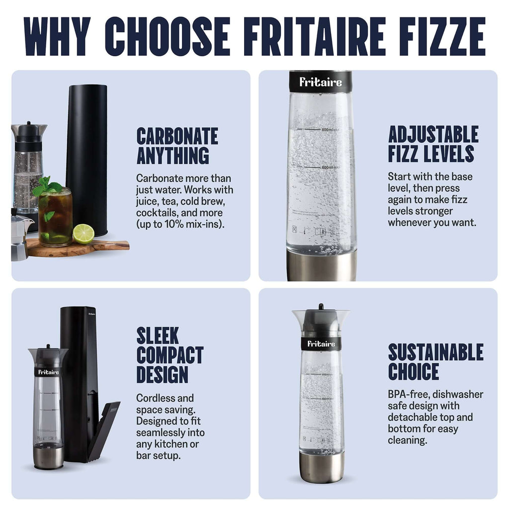 Fritaire Fizze - The Soda Maker Machine - Wine Drop Cookery LLC