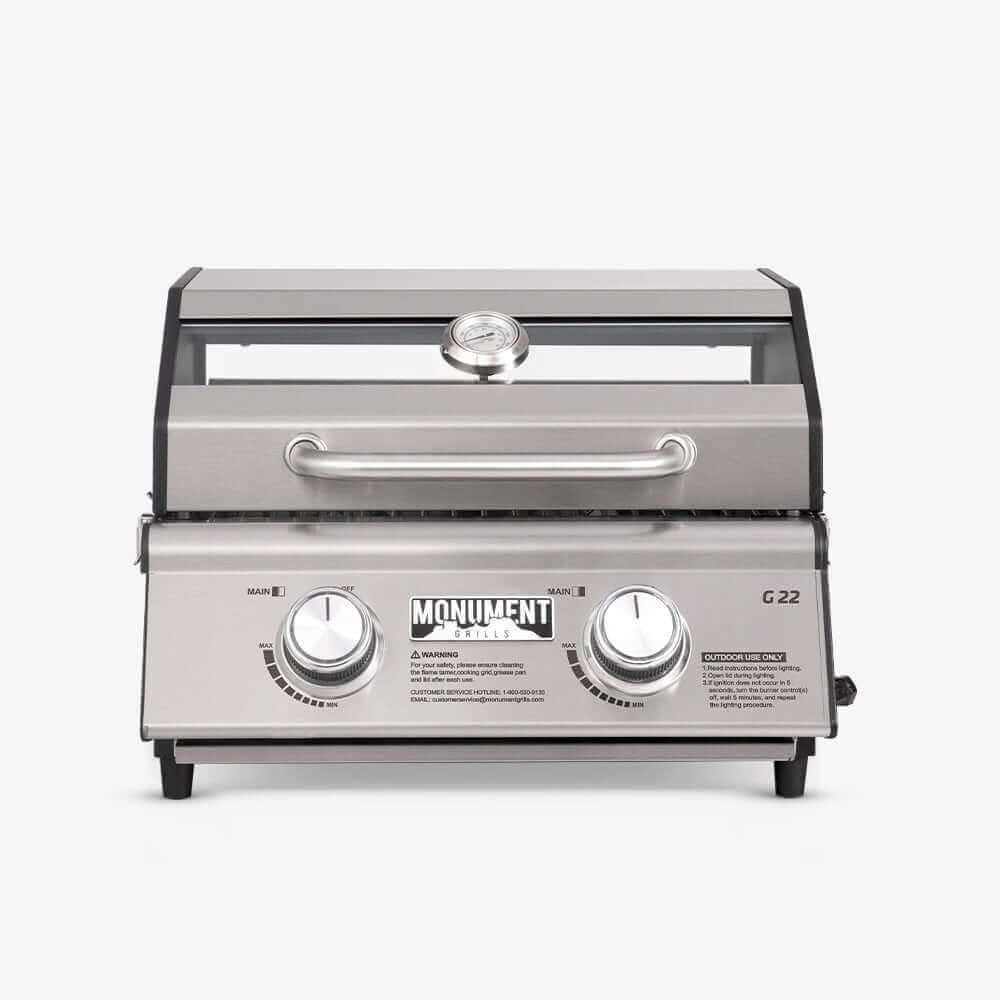 G22 Stainless Tabletop Propane Gas Grill