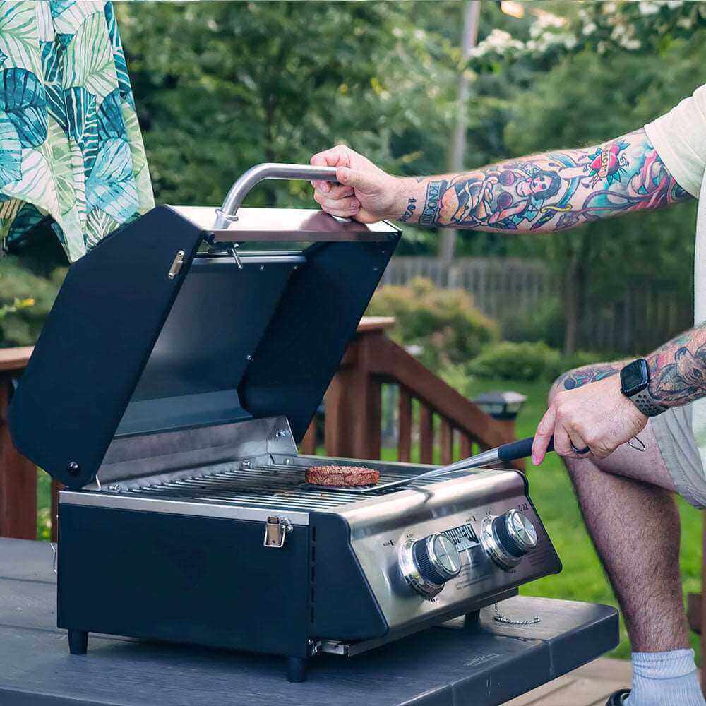 G22 Stainless Tabletop Propane Gas Grill
