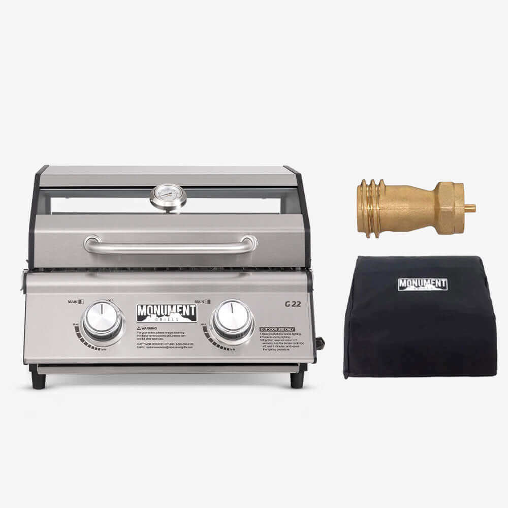 G22 Stainless Tabletop Propane Gas Grill