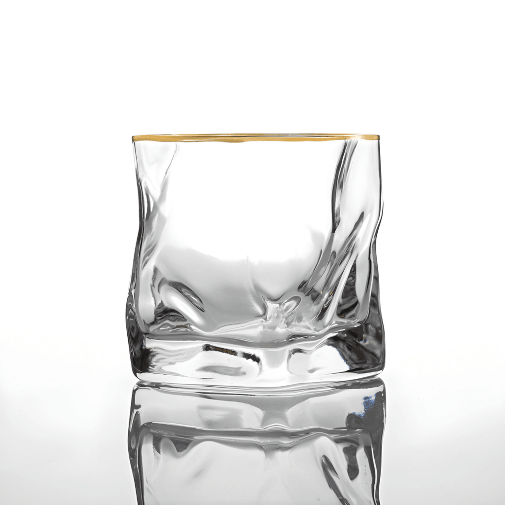 Gold Hoshi Japanese Crystal Whisky Glass - Wine Drop Cookery LLC