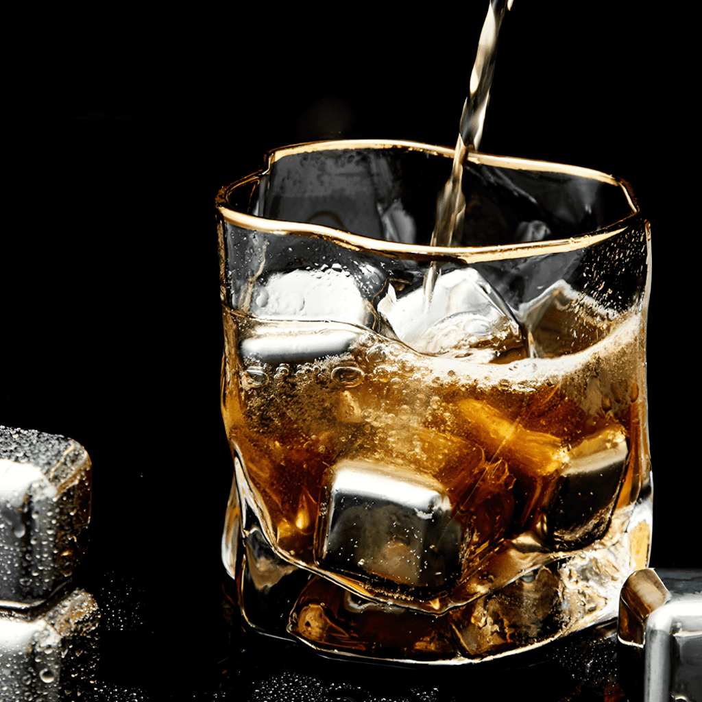 Gold Hoshi Japanese Crystal Whisky Glass - Wine Drop Cookery LLC
