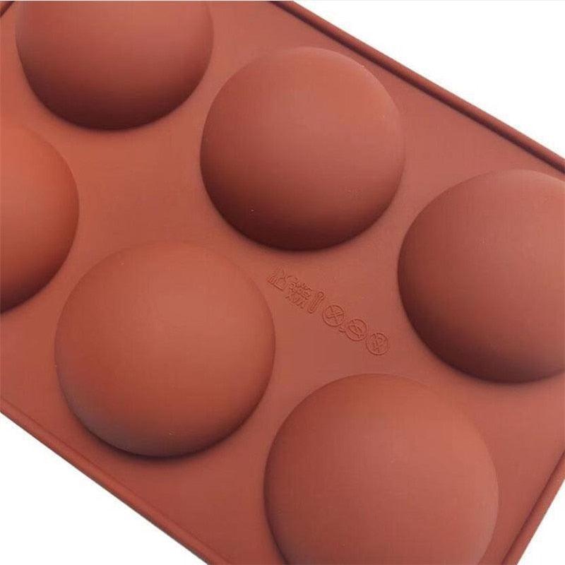 Silicone Half-Sphere Mold, 6 Cavity