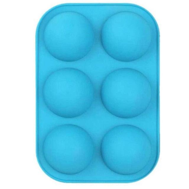 Silicone Half-Sphere Mold 6 Cavity e