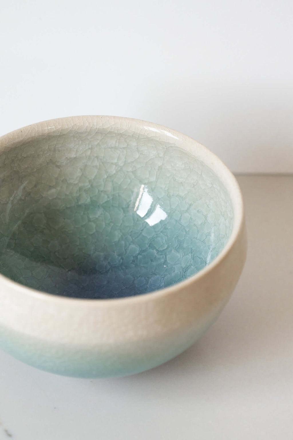 Handmade Ceramic Matcha Bowl with Spout & Matching Cup Set - Wine Drop Cookery LLC