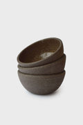 Handmade Dark Stoneware Bowl Pumpernickel - Wine Drop Cookery LLC