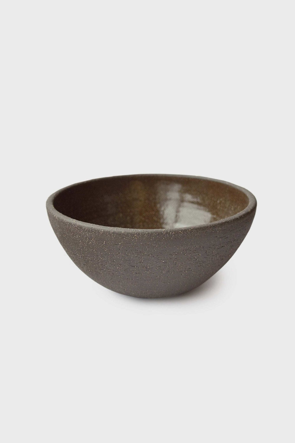 Handmade Dark Stoneware Bowl Pumpernickel - Wine Drop Cookery LLC