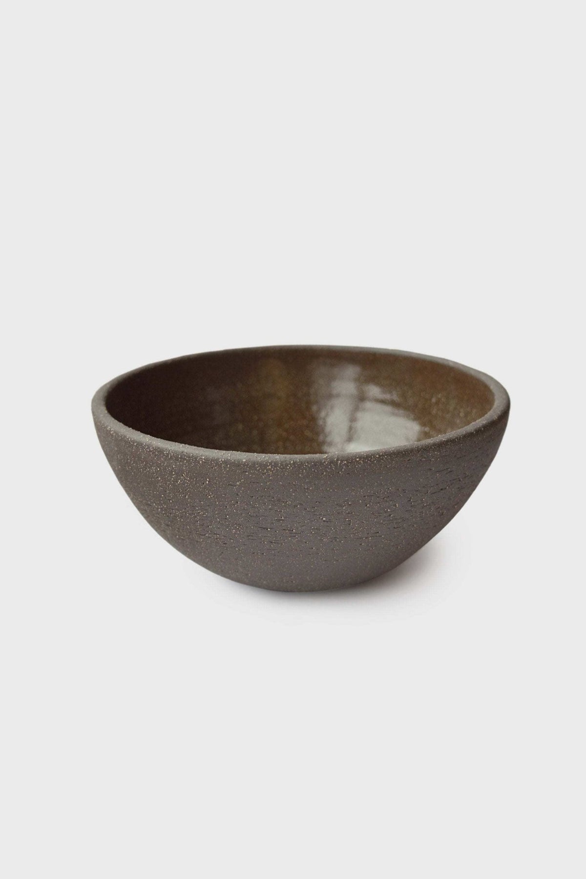 Handmade Dark Stoneware Bowl Pumpernickel - Wine Drop Cookery LLC