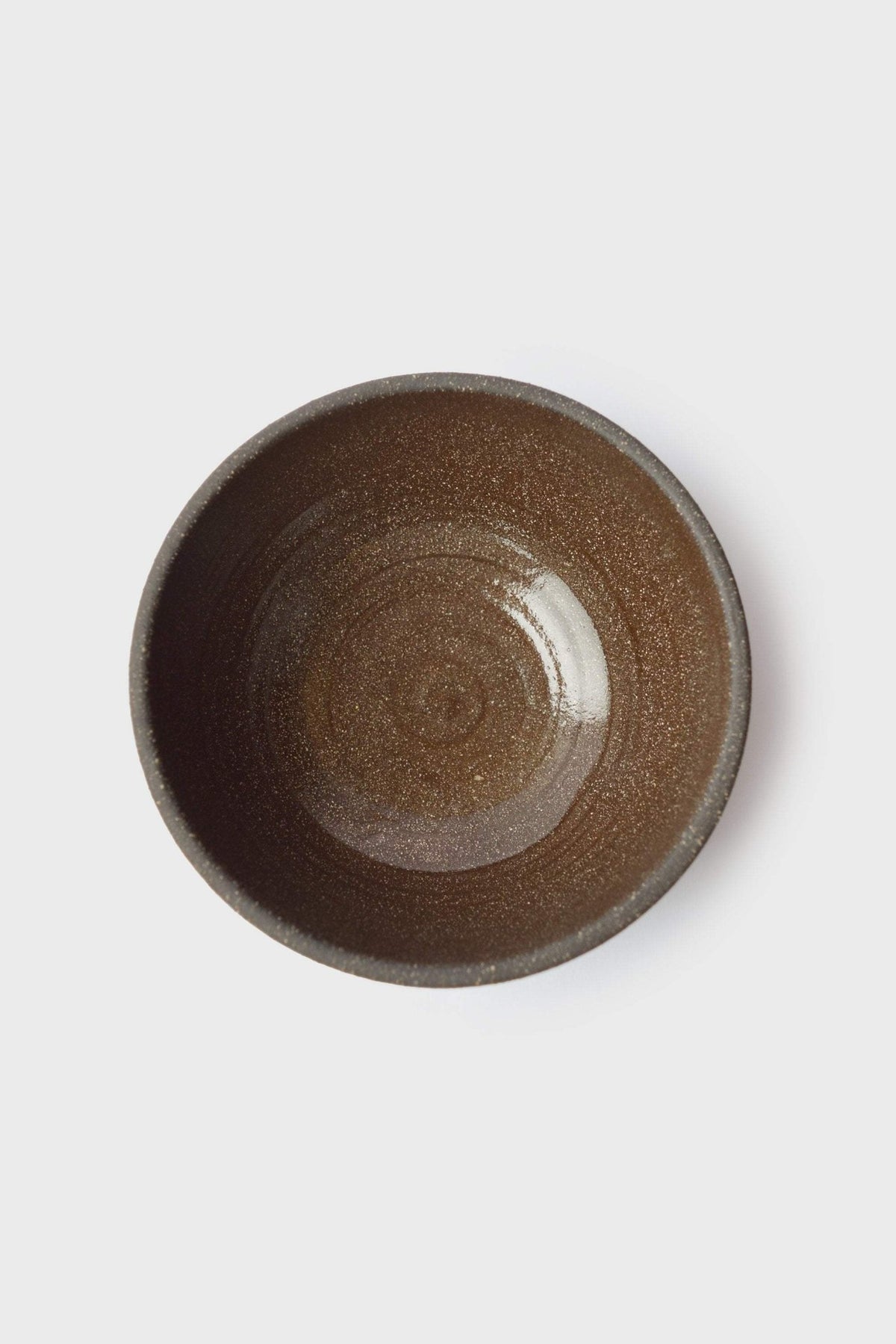 Handmade Dark Stoneware Bowl Pumpernickel - Wine Drop Cookery LLC