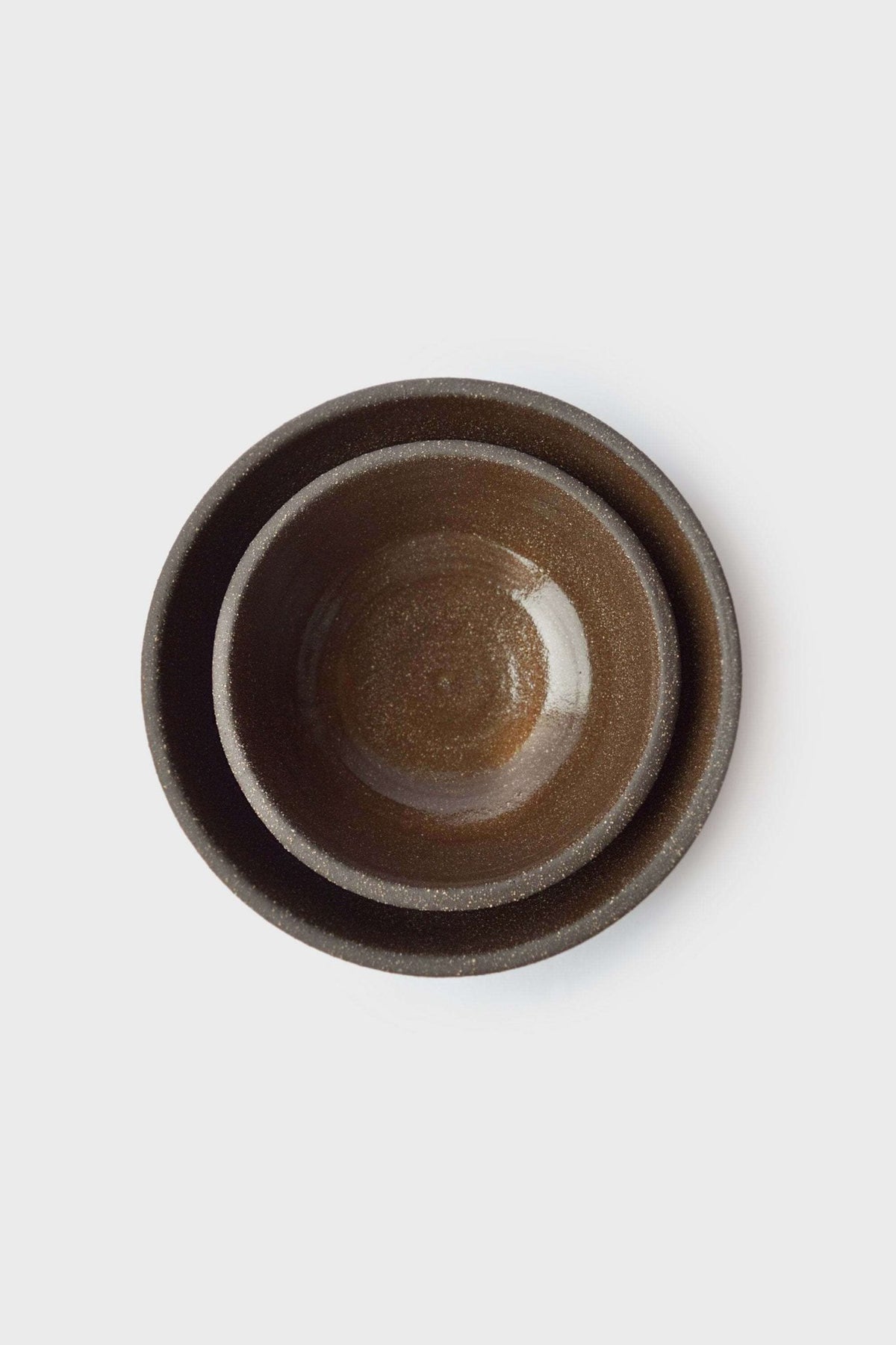 Handmade Dark Stoneware Bowl Pumpernickel - Wine Drop Cookery LLC