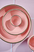 Handmade Porcelain Salad Nest Bowl - Wine Drop Cookery LLC