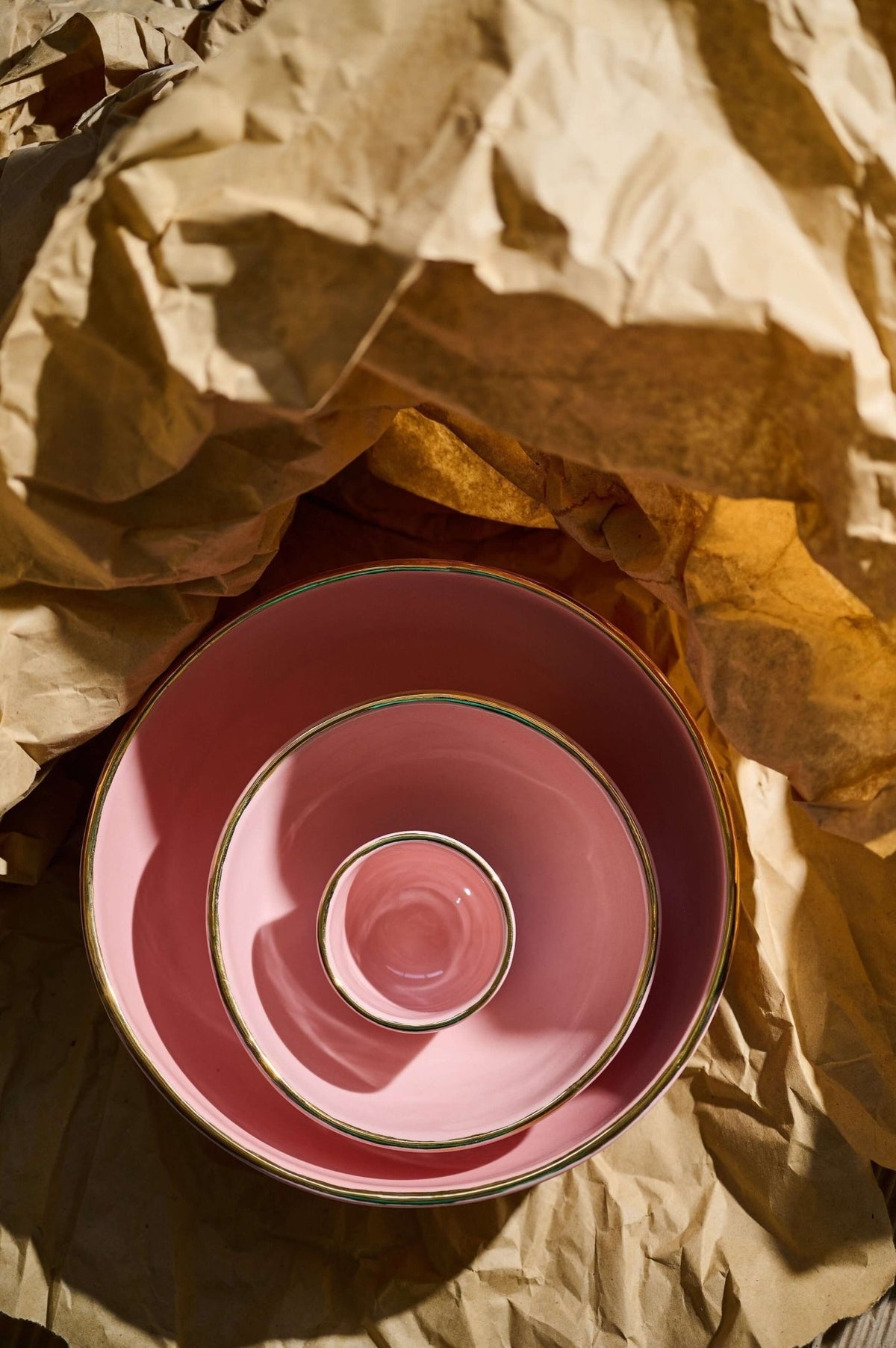 Handmade Porcelain Salad Nest Bowl - Wine Drop Cookery LLC