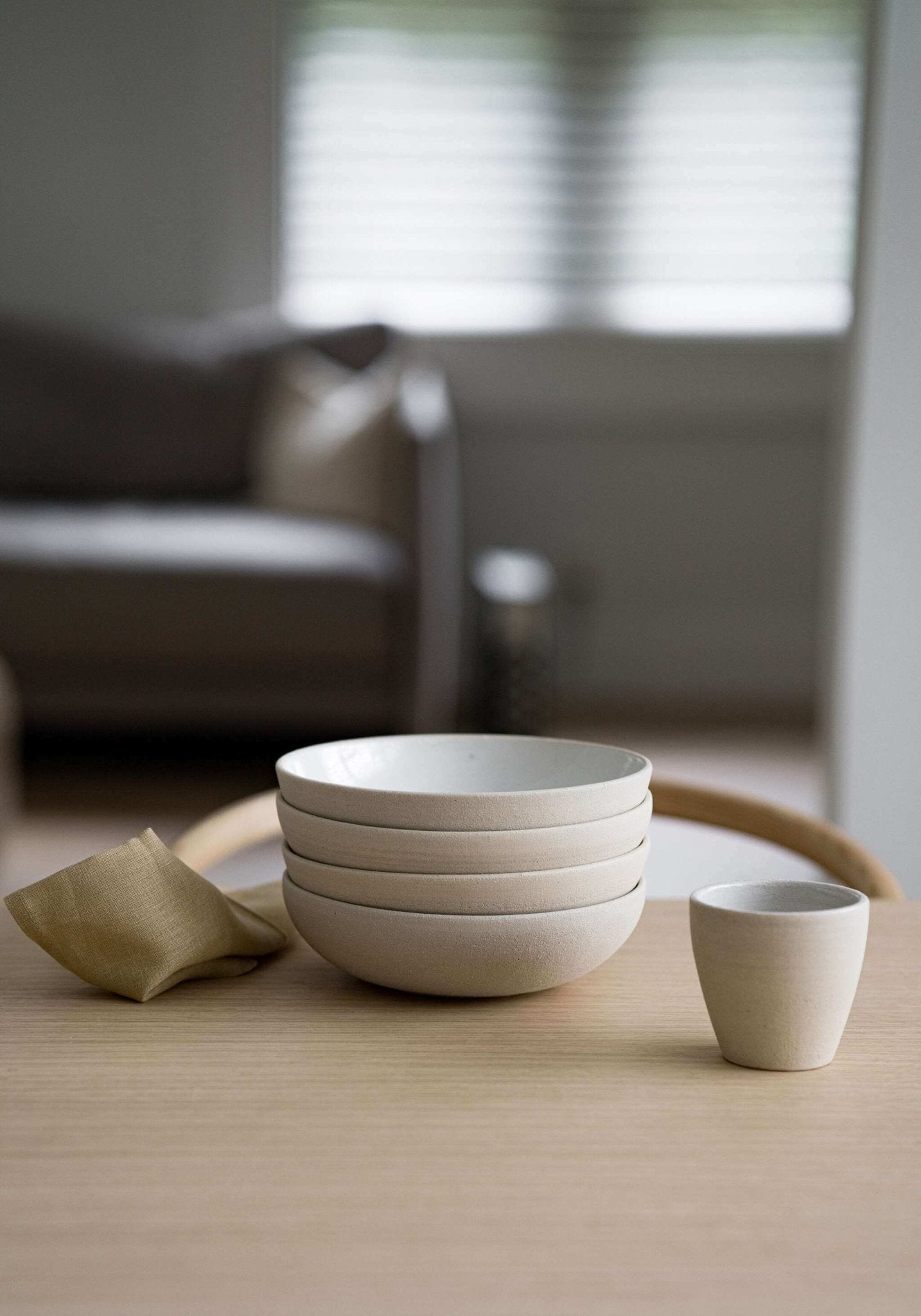 Handmade Stoneware Coffee Cup - Wine Drop Cookery LLC