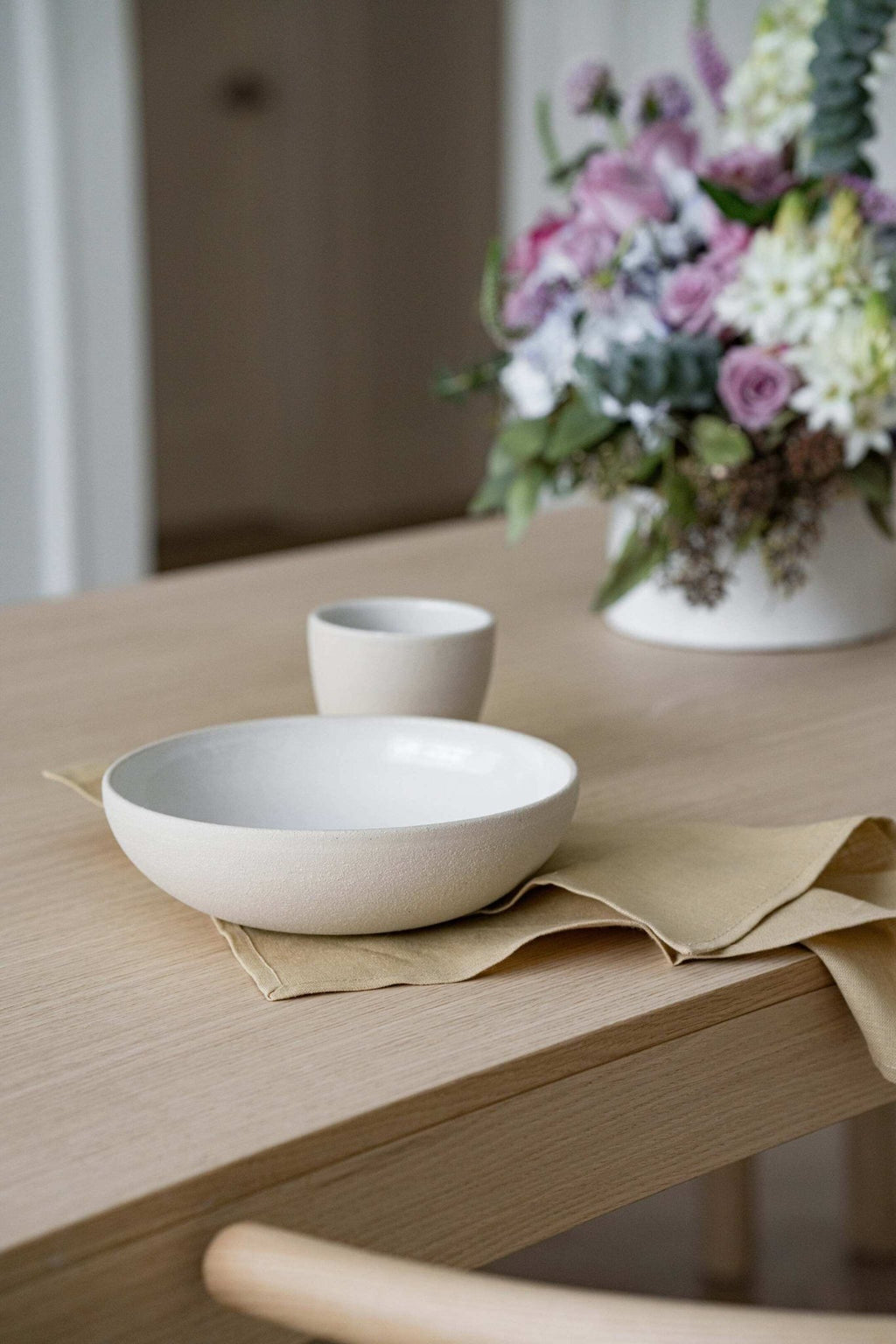 Handmade Stoneware Coffee Cup - Wine Drop Cookery LLC