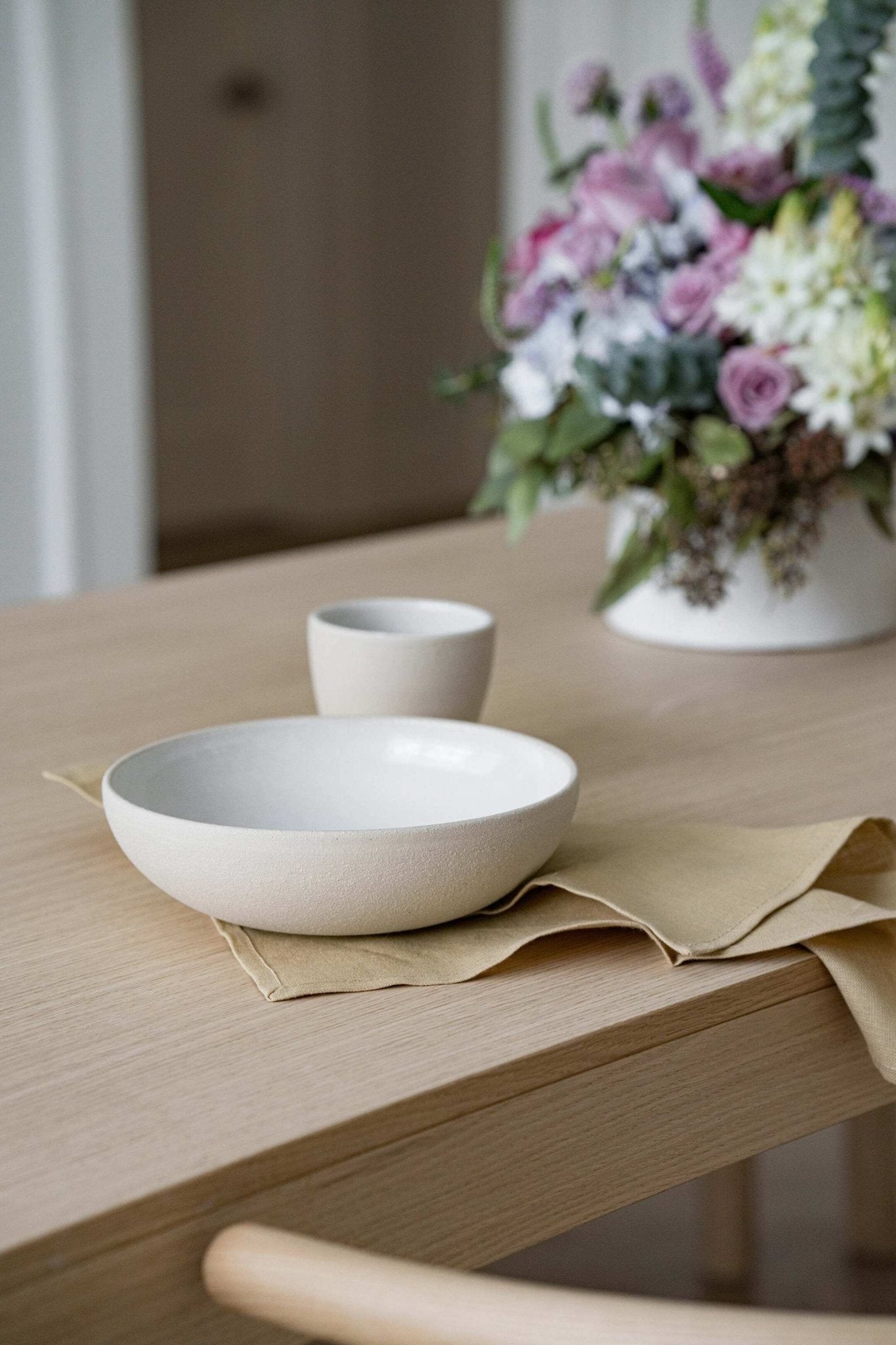 Handmade Stoneware Coffee Cup - Wine Drop Cookery LLC