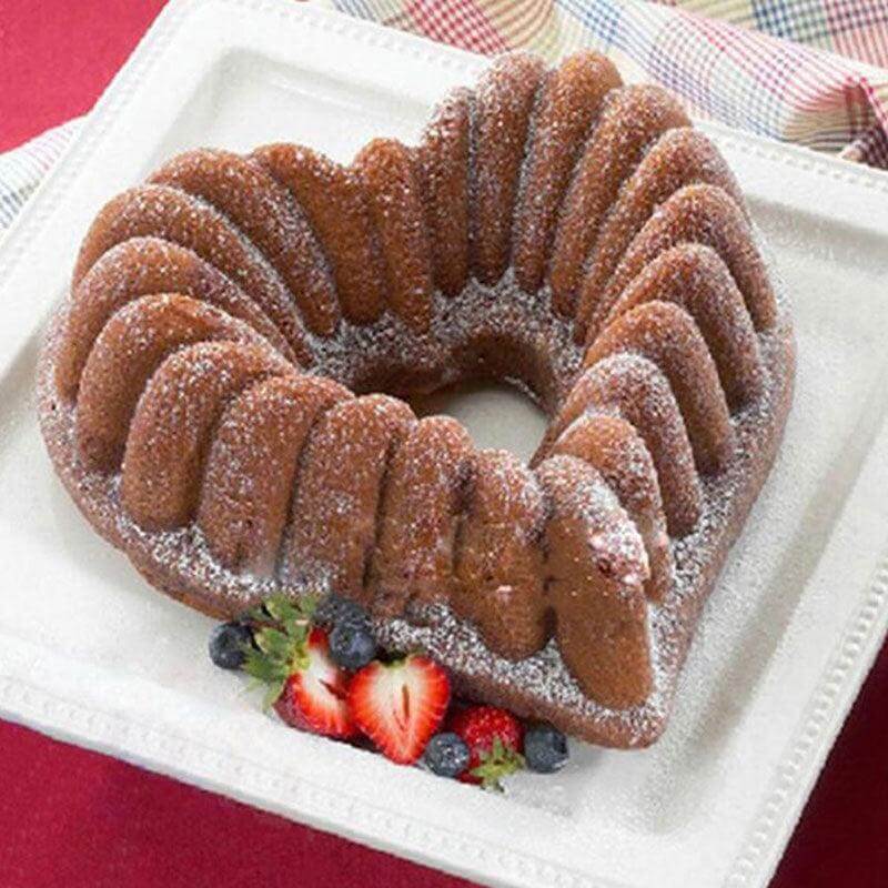 Heart-Shaped Silicone Cake Mold - Wine Drop Cookery LLC