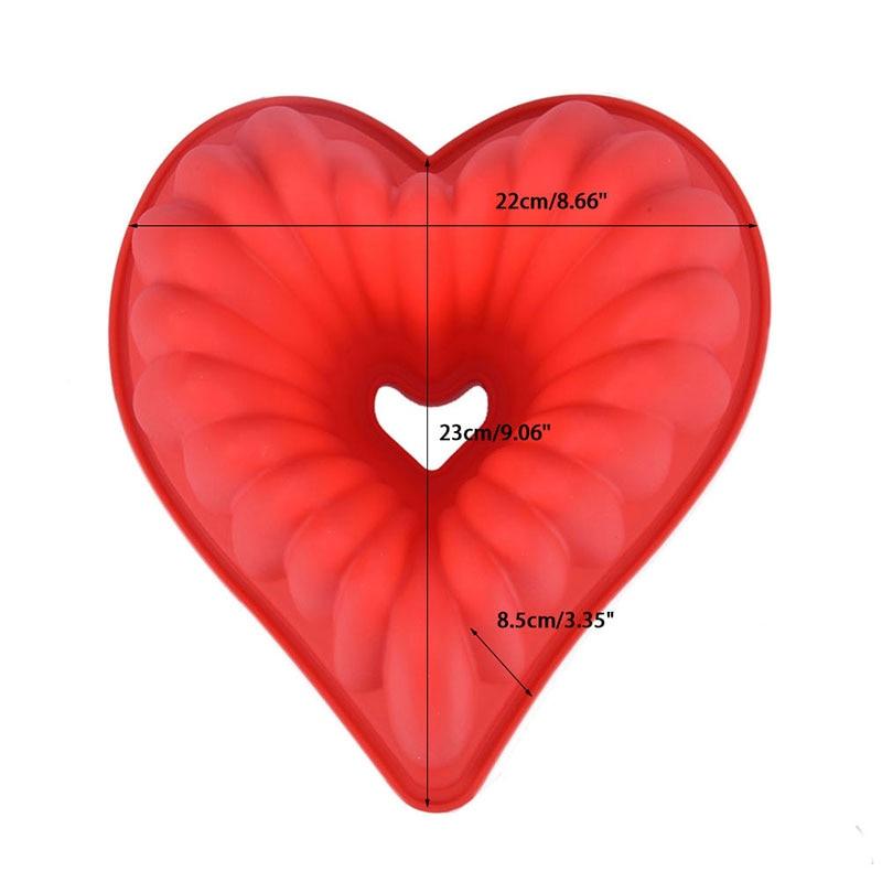 Heart-Shaped Silicone Cake Mold - Wine Drop Cookery LLC