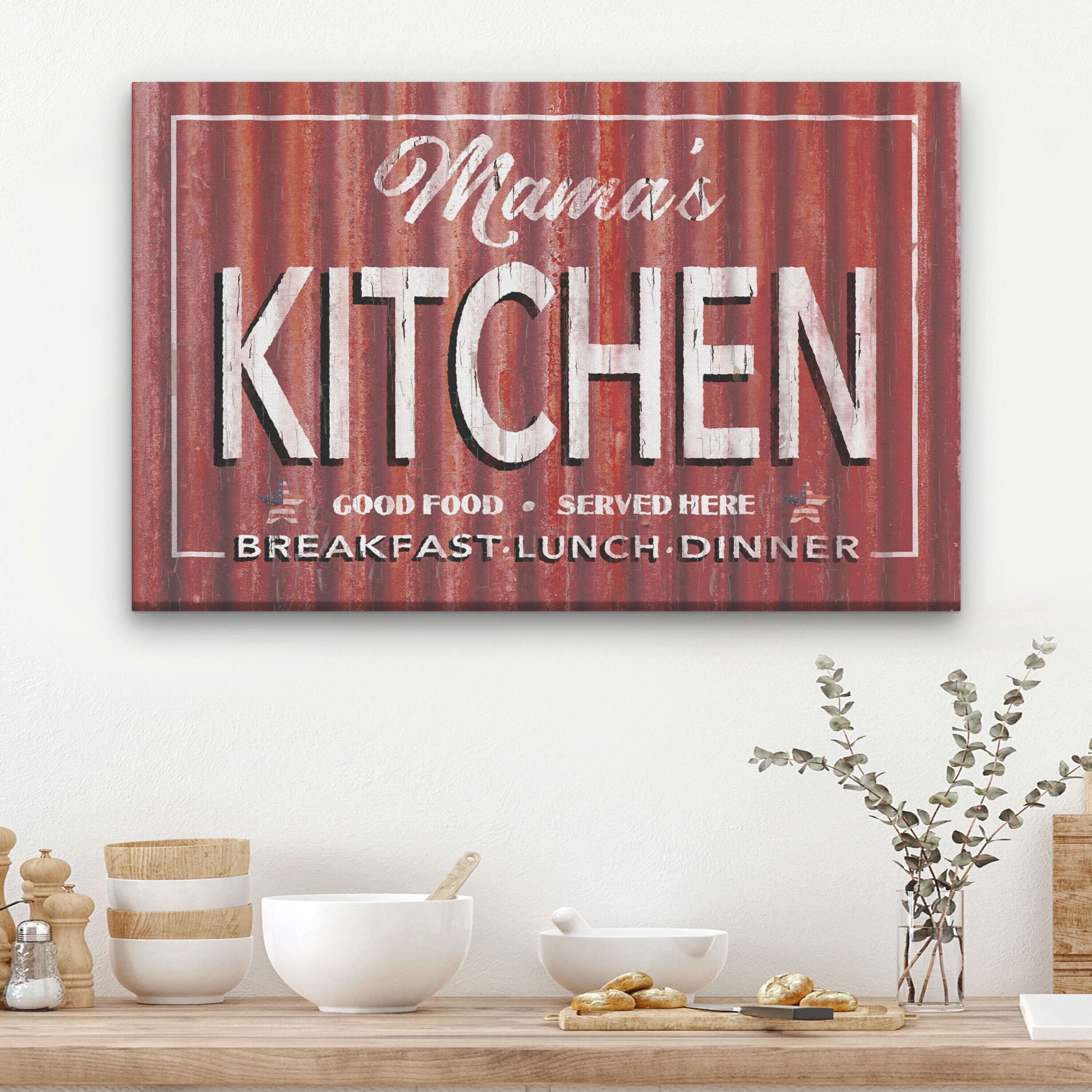 Personalized Antique Kitchen Signs - Vintage Wall Decor
