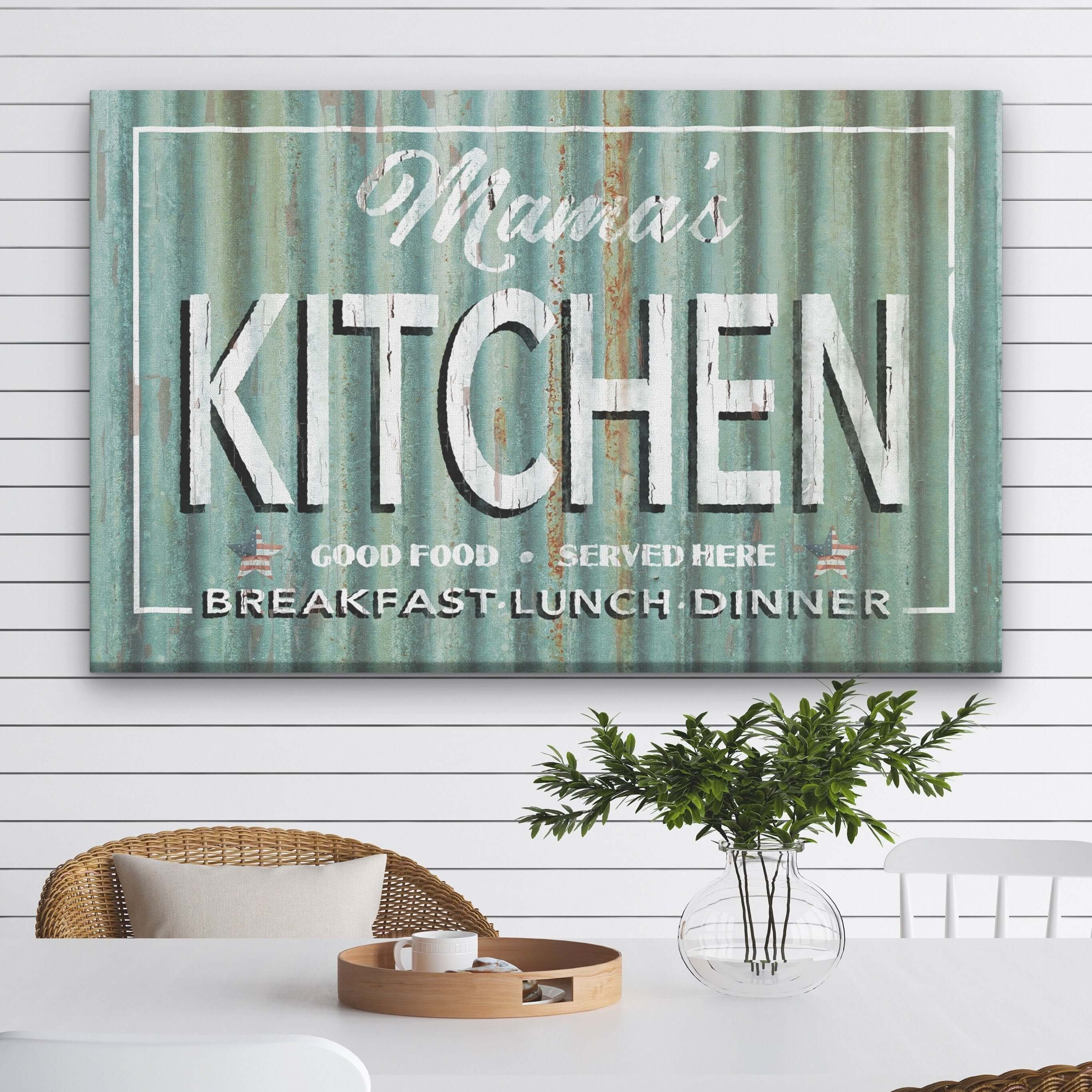 Personalized Antique Kitchen Signs - Vintage Wall Decor