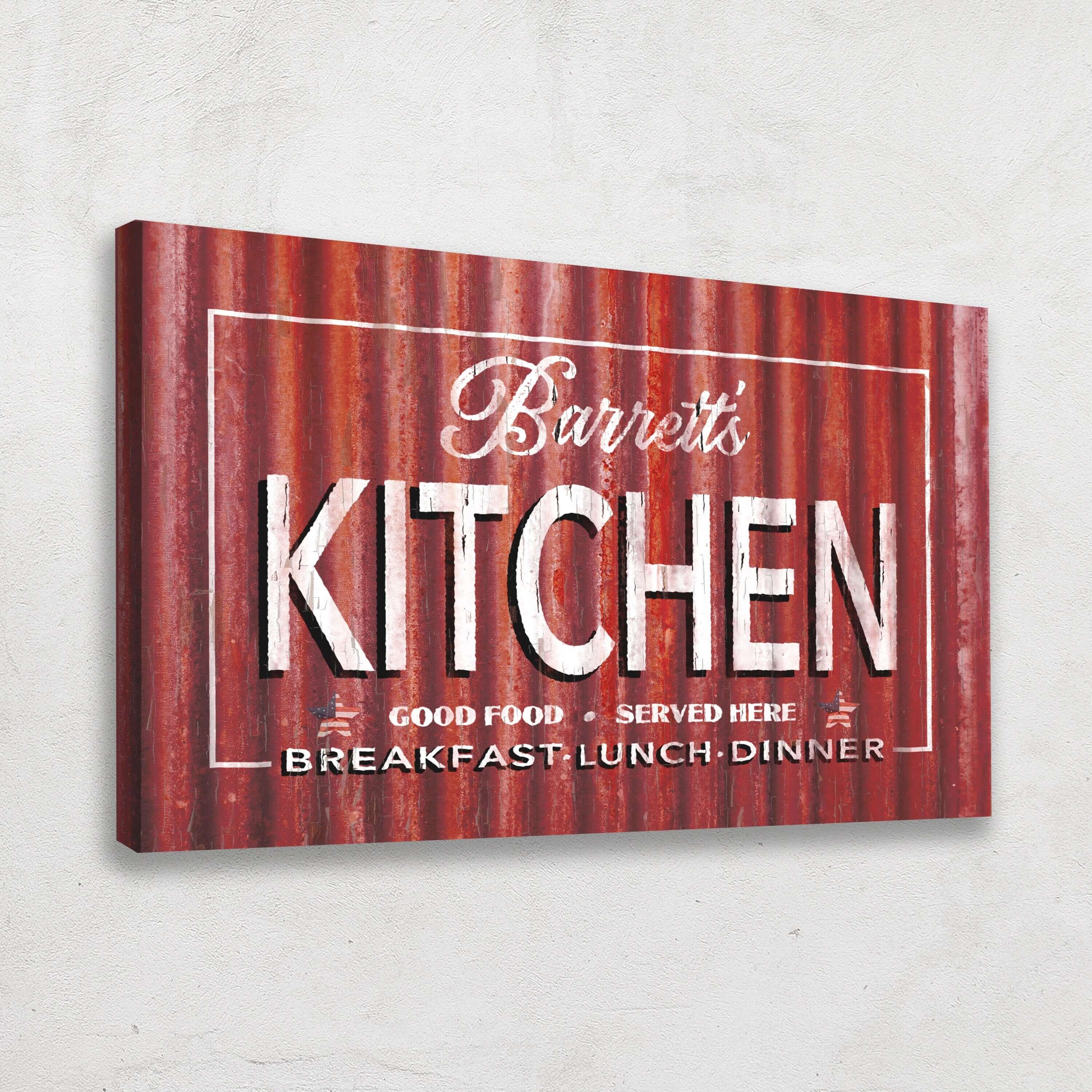 Personalized Antique Kitchen Signs - Vintage Wall Decor