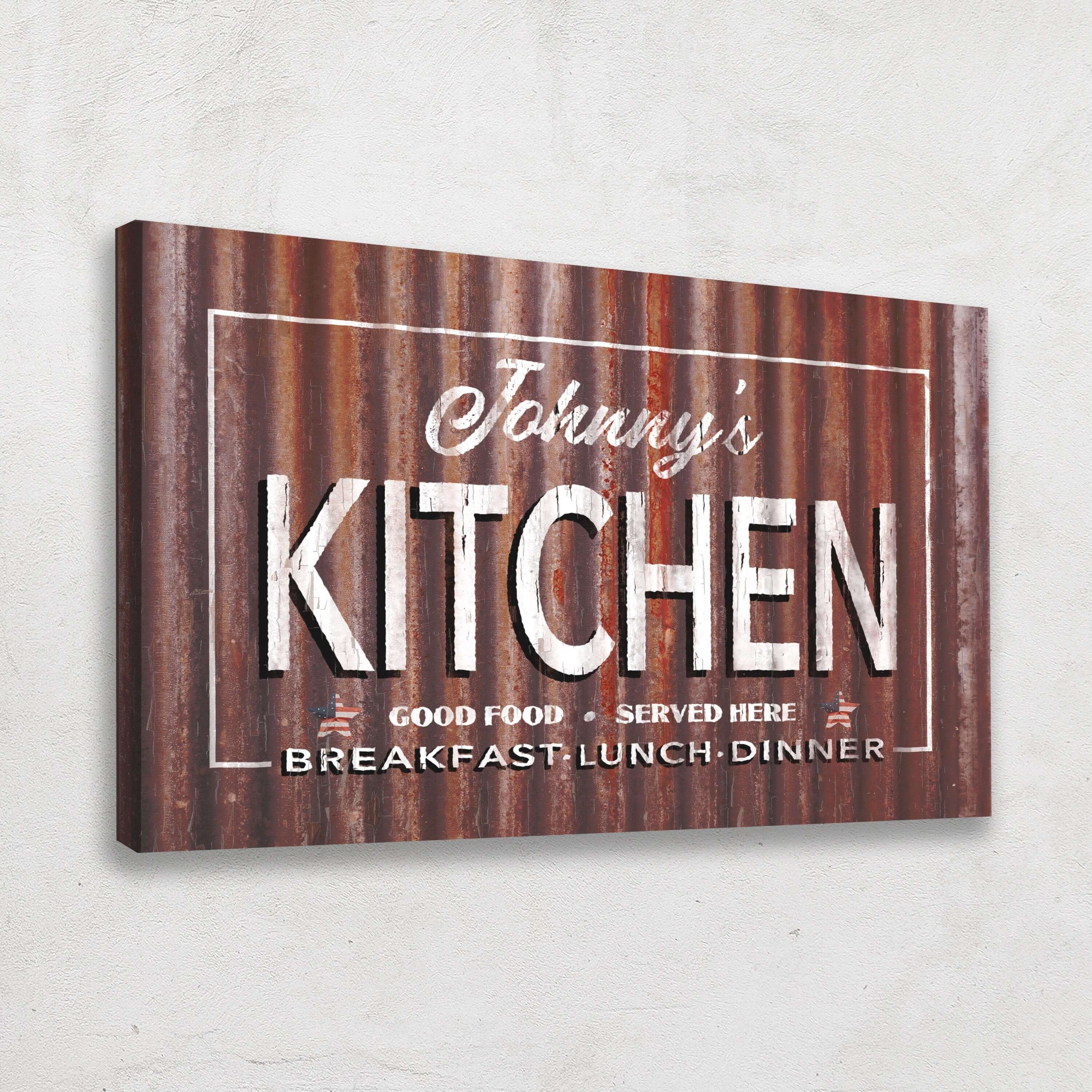 Personalized Antique Kitchen Signs - Vintage Wall Decor