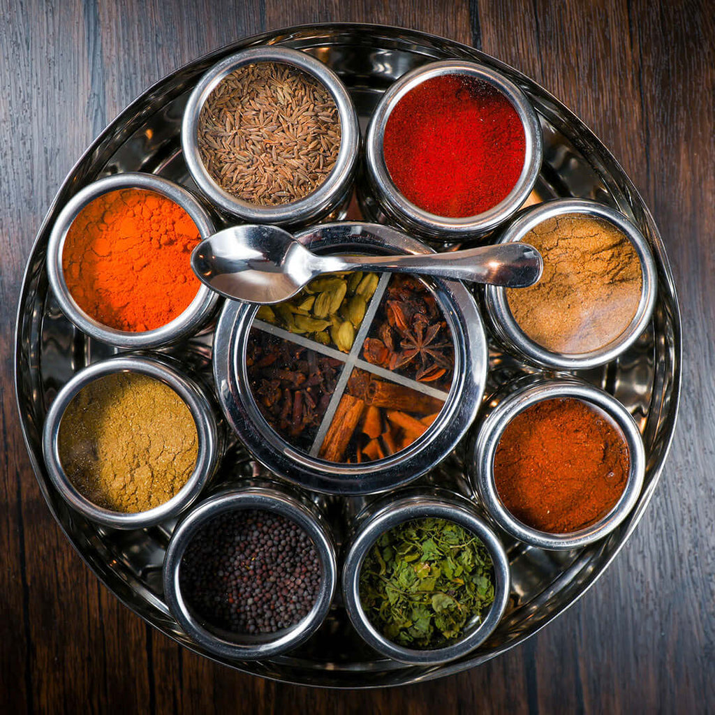 Indian Spice Wheel - Wine Drop Cookery LLC